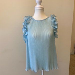 Adiva light blue Sleeveless blouse